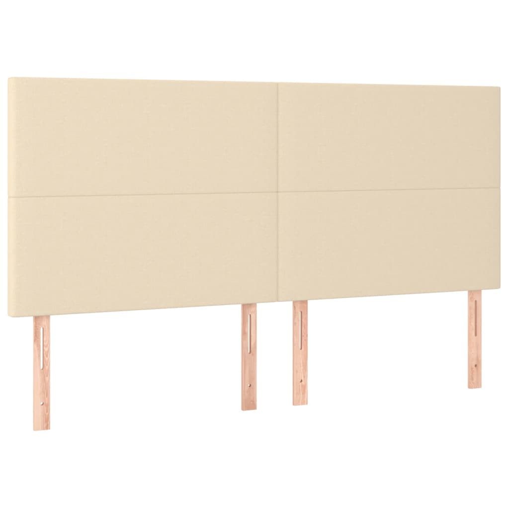 Kopfteil Hellgrau 80x5x118/128 cm Stoff
