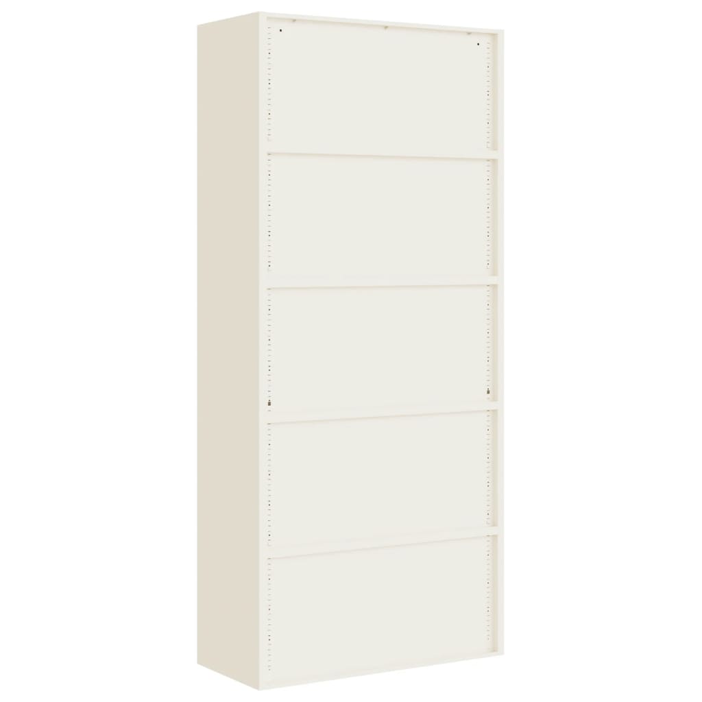 Aktenschrank Weiß 90x40x110 cm Stahl