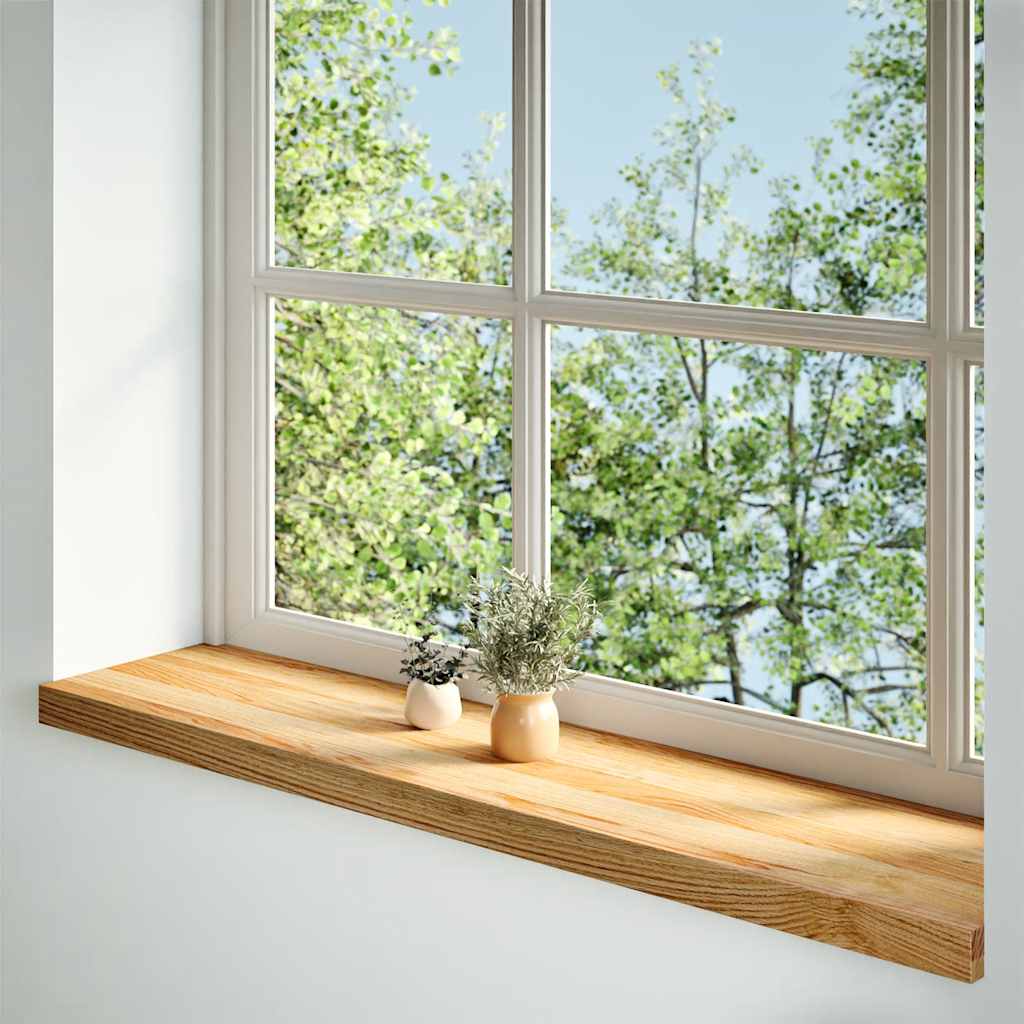 Fensterbänke 2 Stk. Unbehandelt 160x25x2 cm Massivholz Eiche