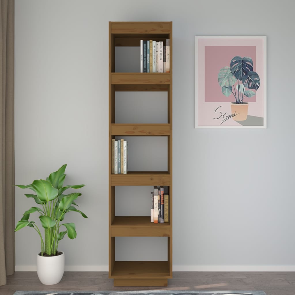 Bücherregal 40x35x71 cm Massivholz Kiefer