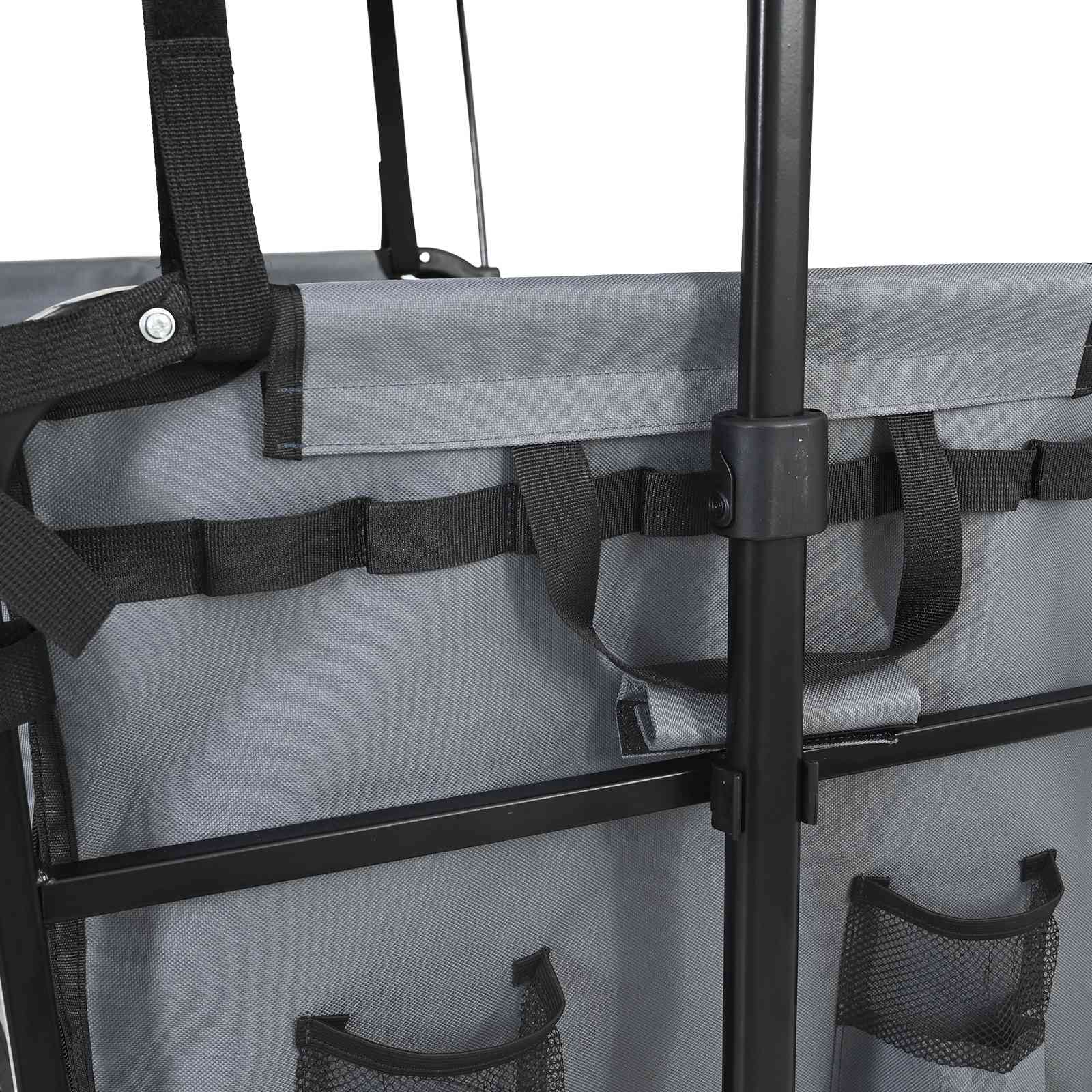 Klapp-Handwagen Schwarz 105 x 56,5 x 116 cm Oxford-Stoff