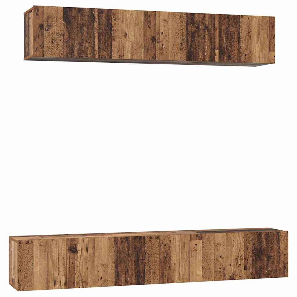 5-tlg. TV-Schrank-Set Weiß Holzwerkstoff