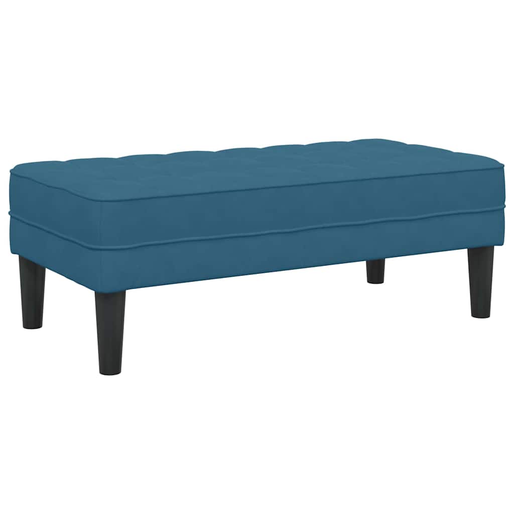 Bank mit Kissen Hellgrau 113 x 57 x 39 cm Samt