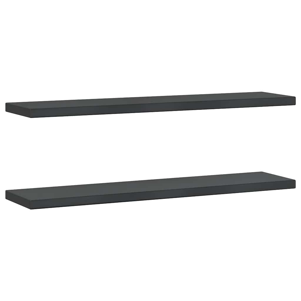 Wandregale 2 Stk. 100x40 cm Silbern Edelstahl