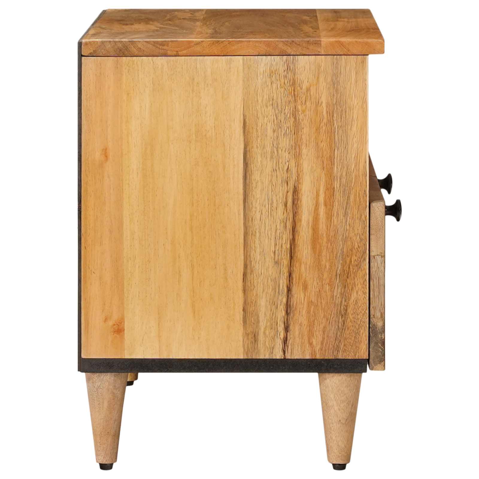 TV-Schränk mit Regal Walnuss 70 x 33 x 46 cm Massivholz Mango