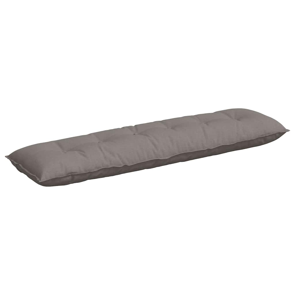 Rückenkissen Hellgrau 50 x 19 x 45 cm Stoff