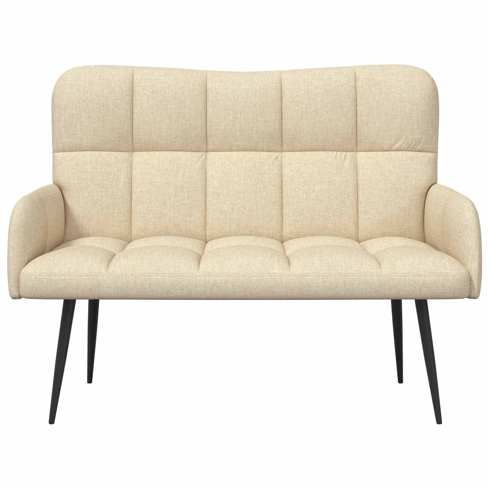 2-Sitzer Sofa Hellgrau 115 x 61 x 87 cm Stoff