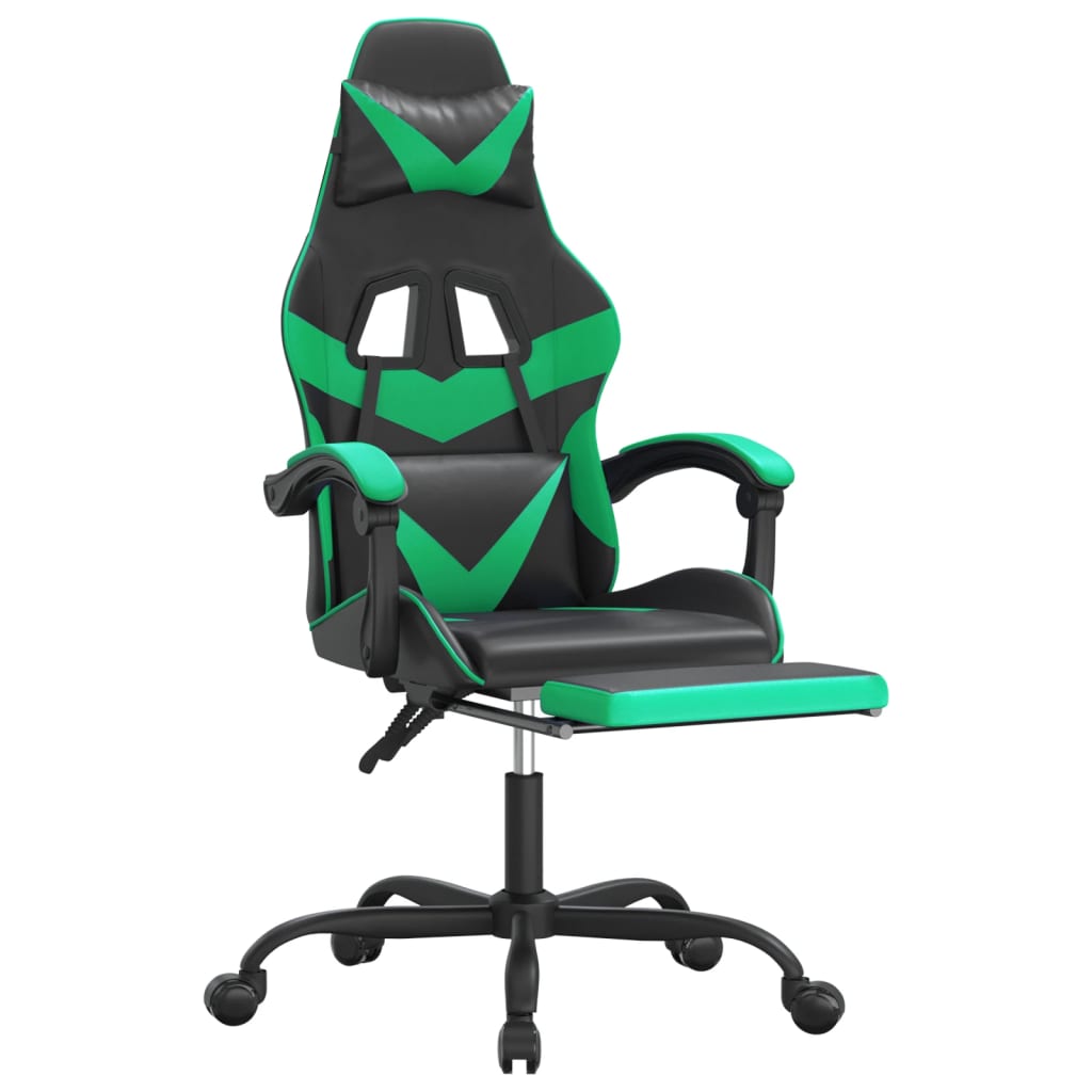 Gaming-Stuhl Drehbar Schwarz und Rot Kunstleder