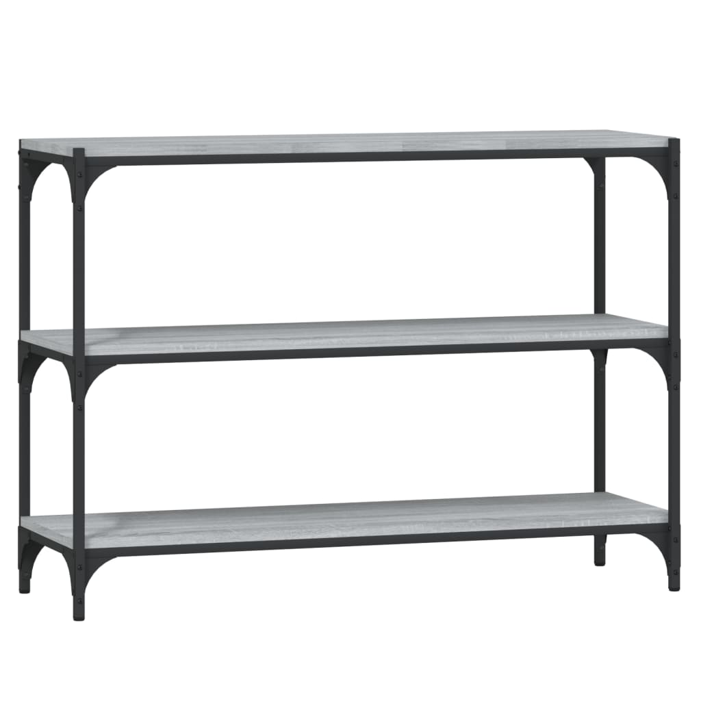 Bücherregal Schwarz 40x33x70,5 cm Holzwerkstoff und Stahl