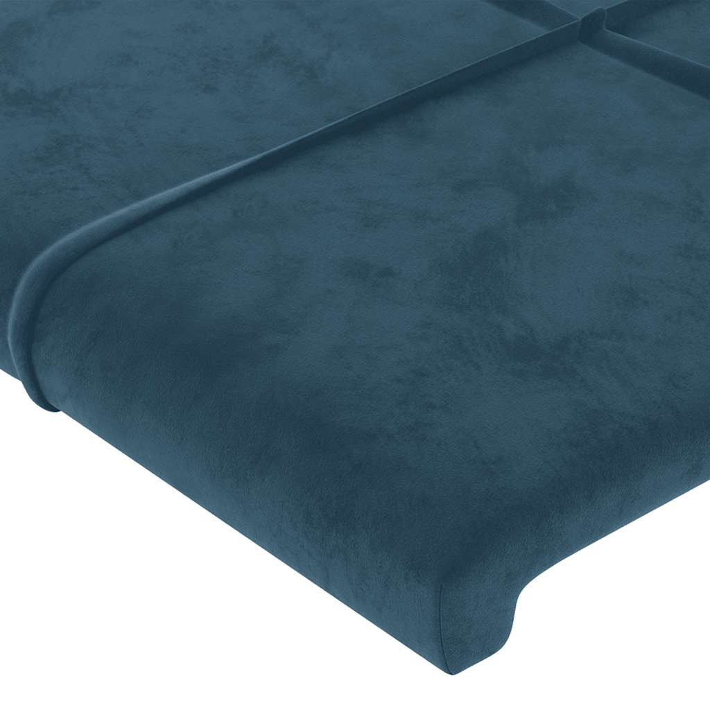 Kopfteil Hellgrau 80x5x118/128 cm Samt