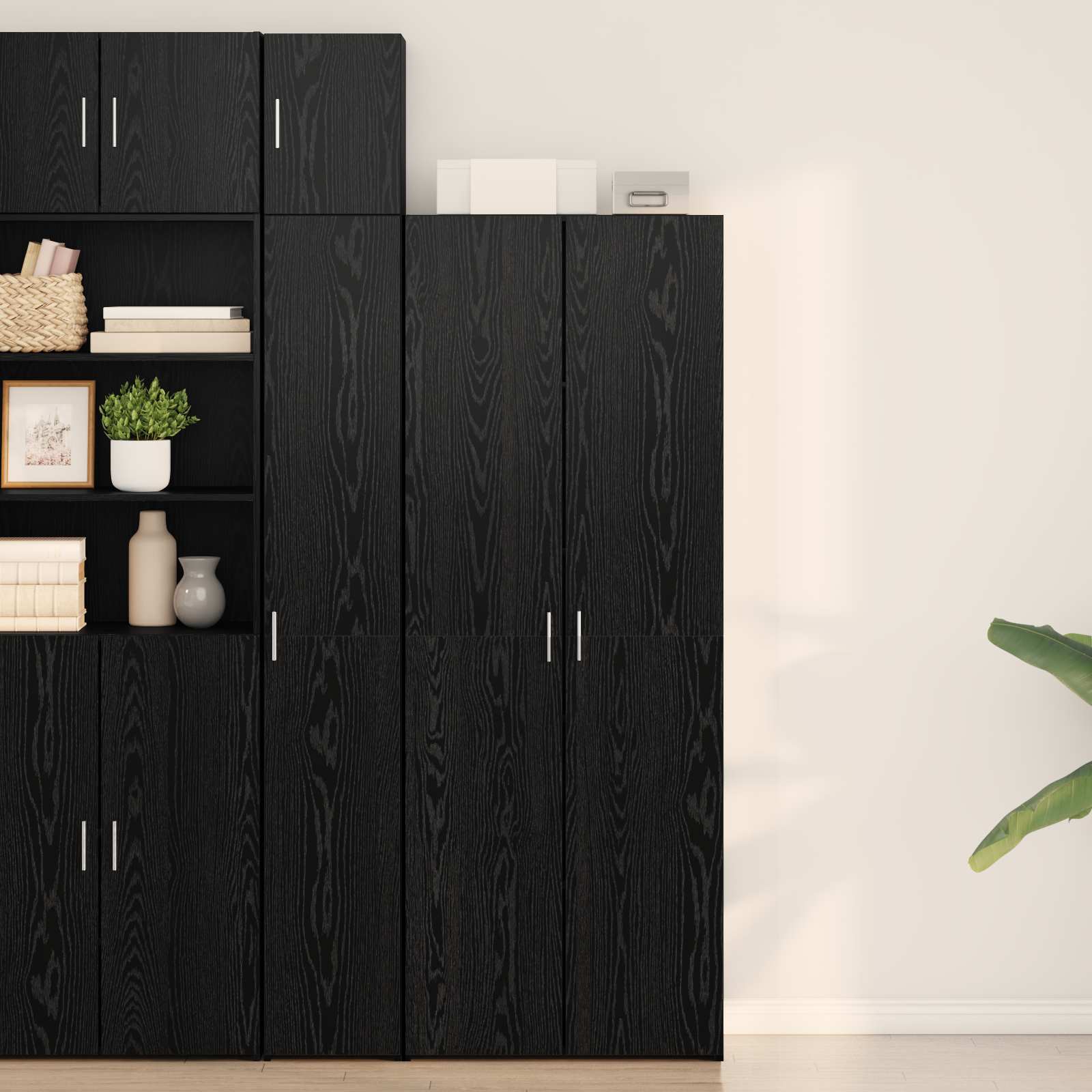 Highboard 2 pcs Artisan-Eiche 70 x 42,5 x 185 cm