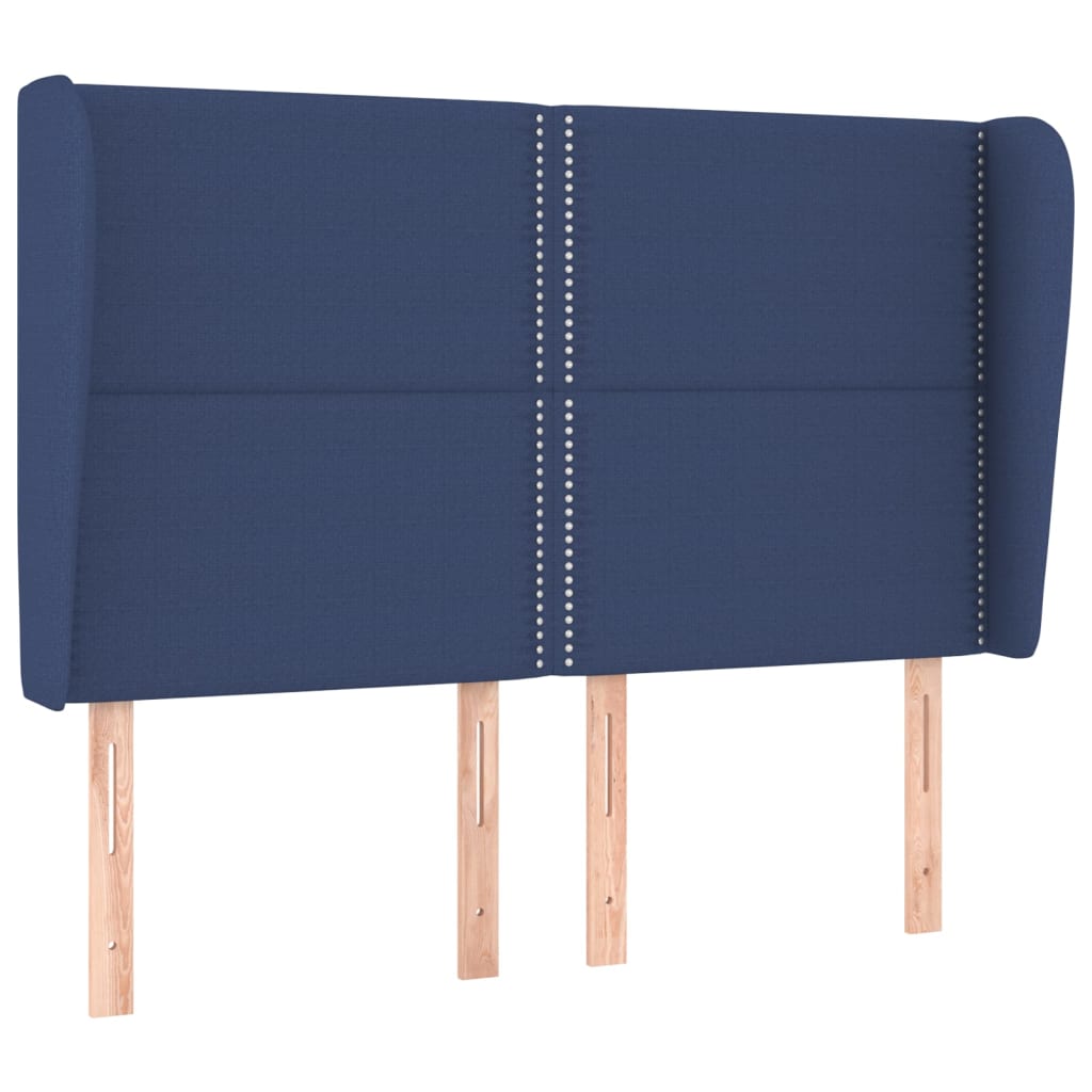 Kopfteil mit Ohren Dunkelgrau 83x23x78/88 cm Stoff