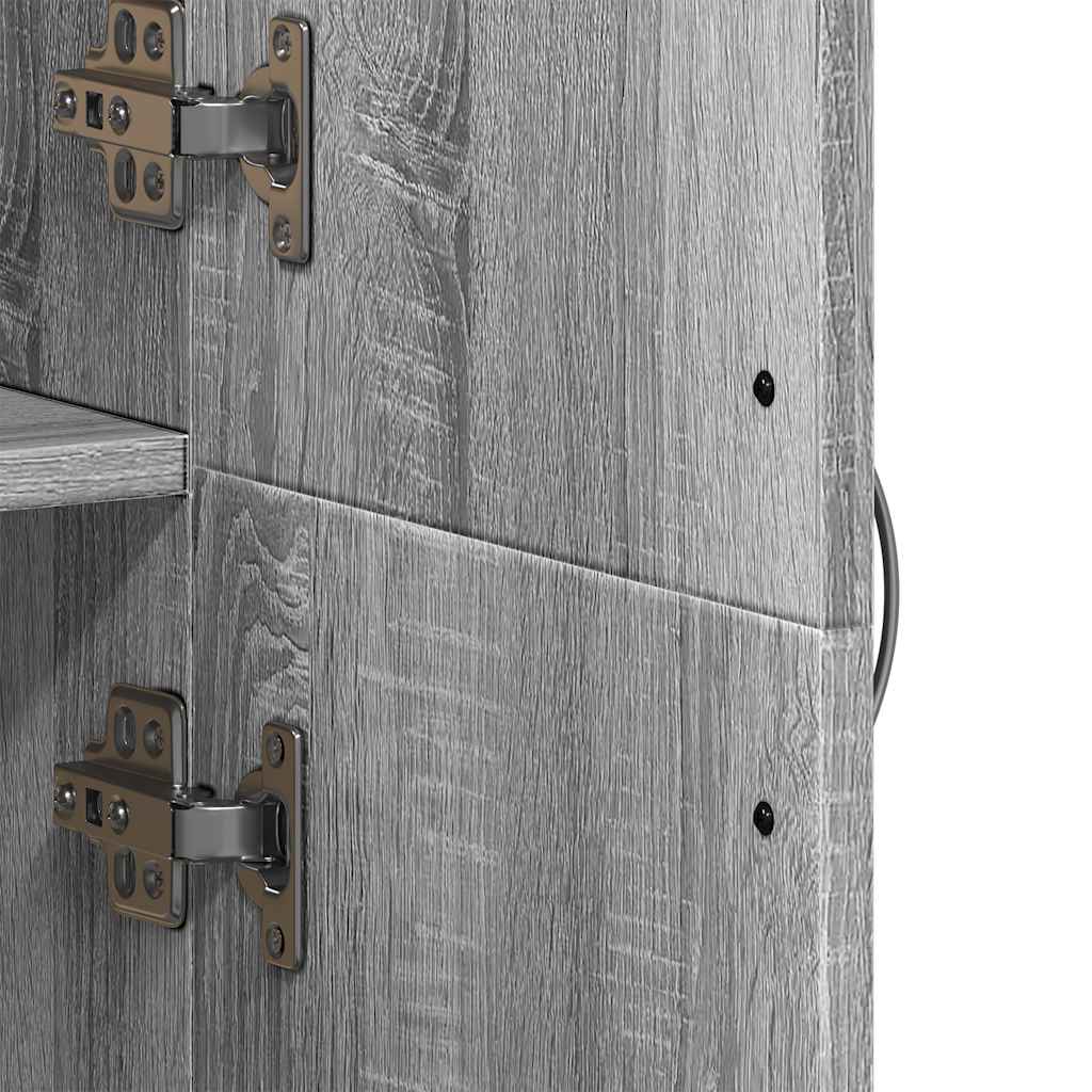 Aktenschrank Weiß 60x32x153 cm Holzwerkstoff