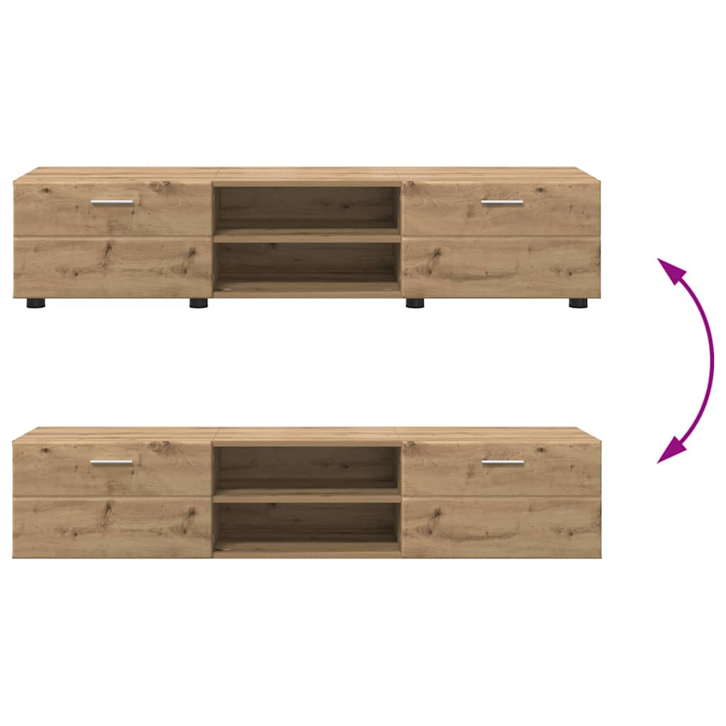 Highboard mit Regal FLORIN Weiß 60 x 35 x 182 cm Holzwerkstoff