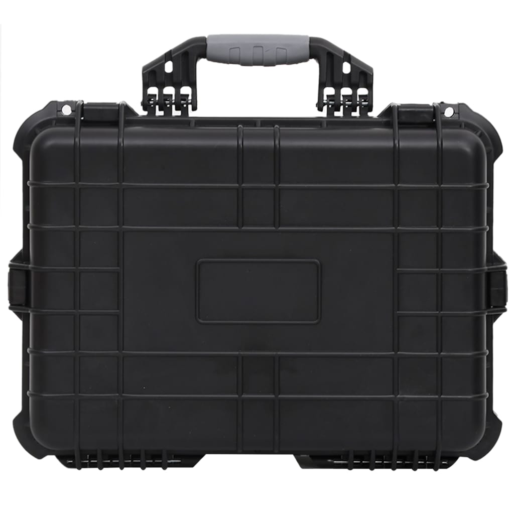 Koffer für Flugreise Tragbar Schwarz 46,5x21,5x17,5 cm PP