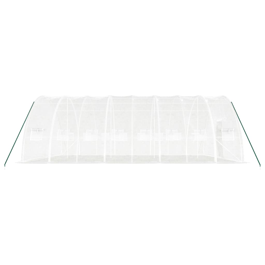 Gewächshaus mit Stahlrahmen Grün 24 m² 6x4x2,85 m