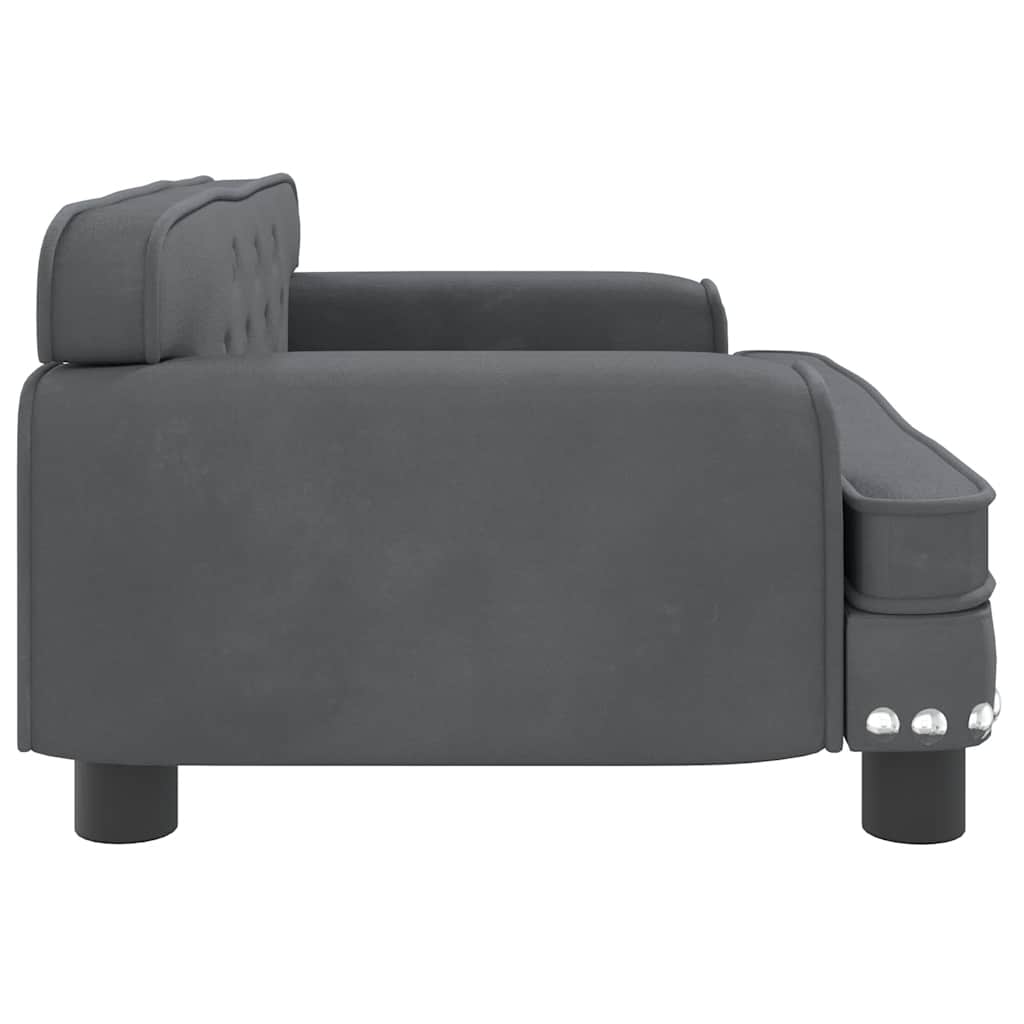 Hundebett Rosa 90x53x30 cm Samt