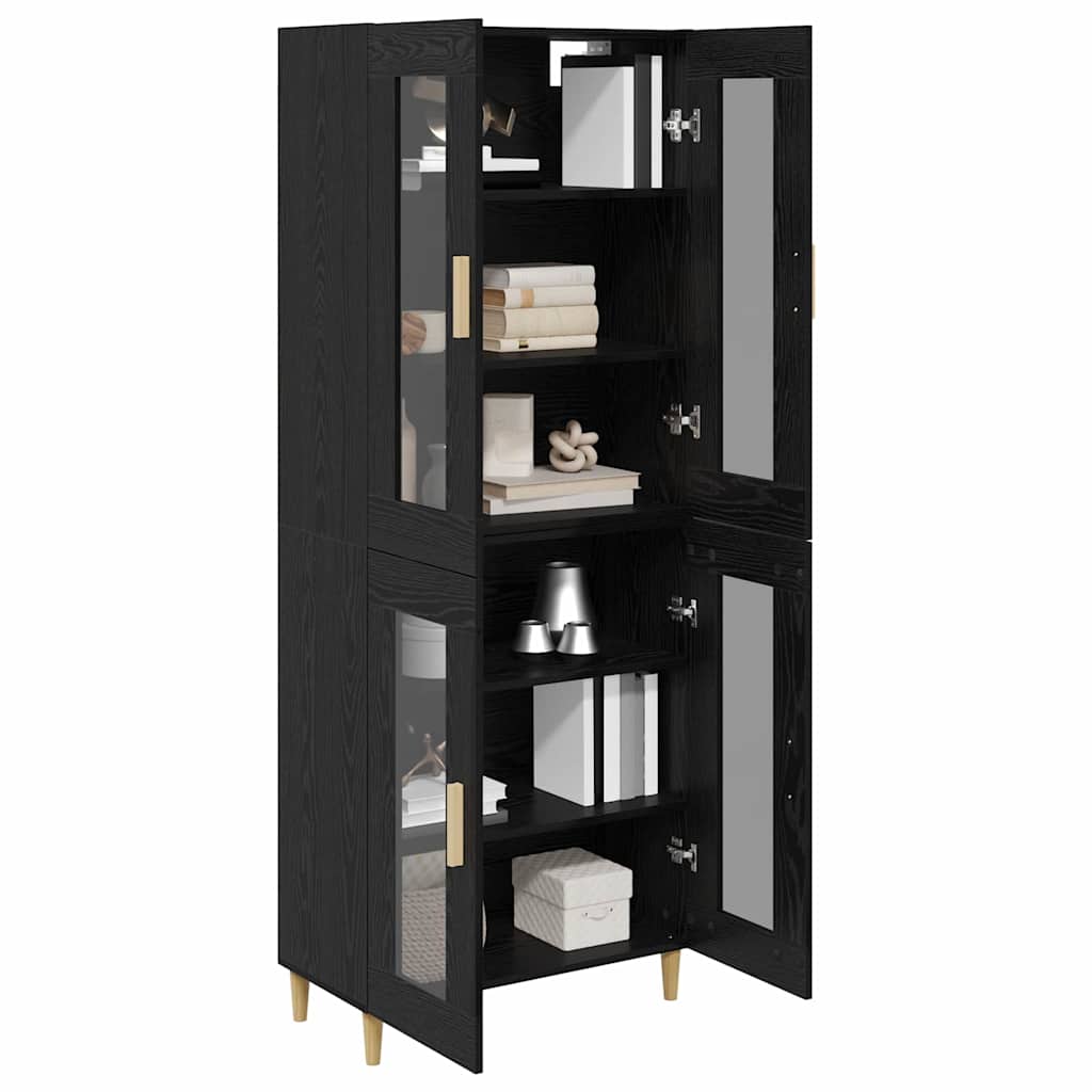 Highboard Altholz 69,5 x 34 x 180 cm Holzwerkstoff