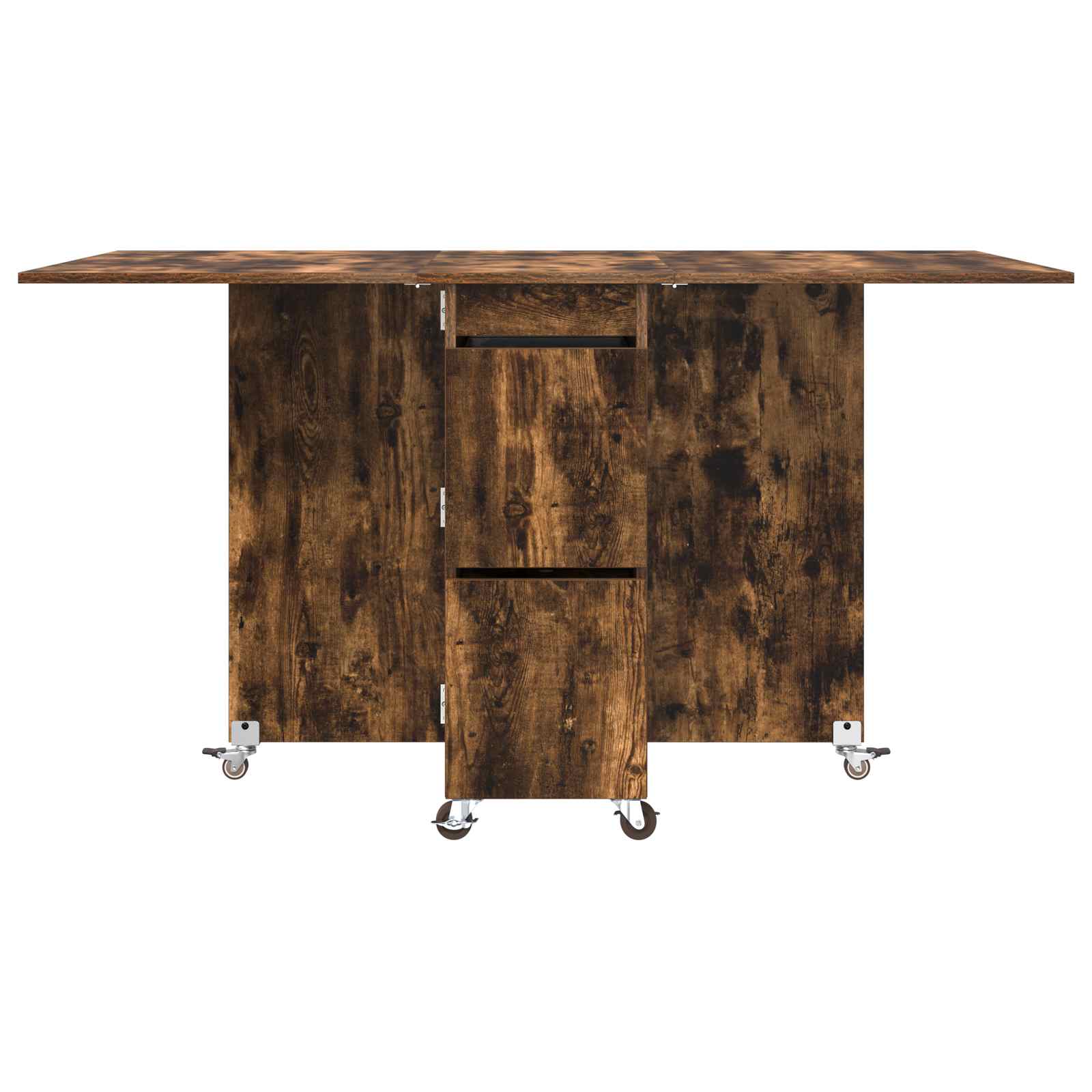 Esstisch 2 pcs 140 x 80 x 77 cm Holzwerkstoff Weiß Rechtwinklig