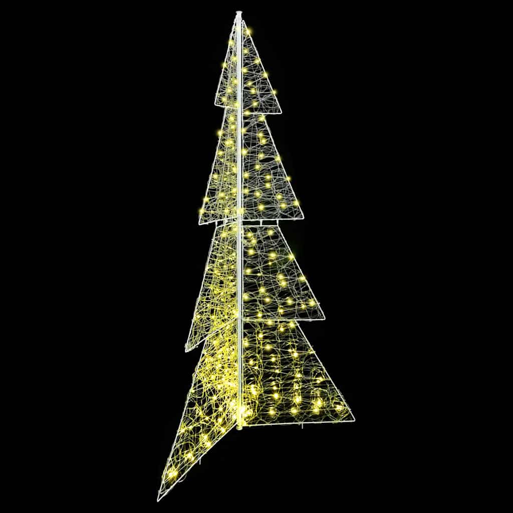 Weihnachtsbaum mit 100 LEDs Warmes Weiß 120 cm Acryl