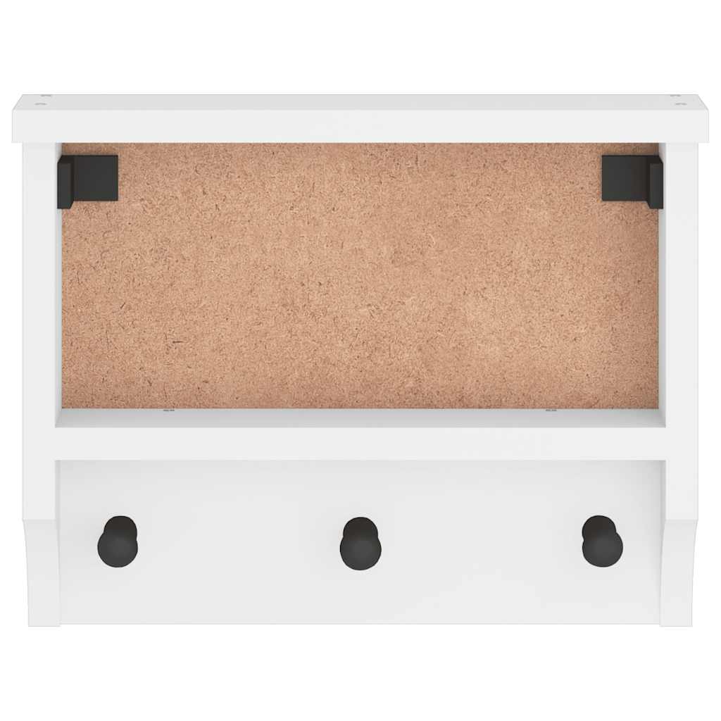 Wandgarderobe SANDNES 45x12x35 cm Massivholz Kiefer