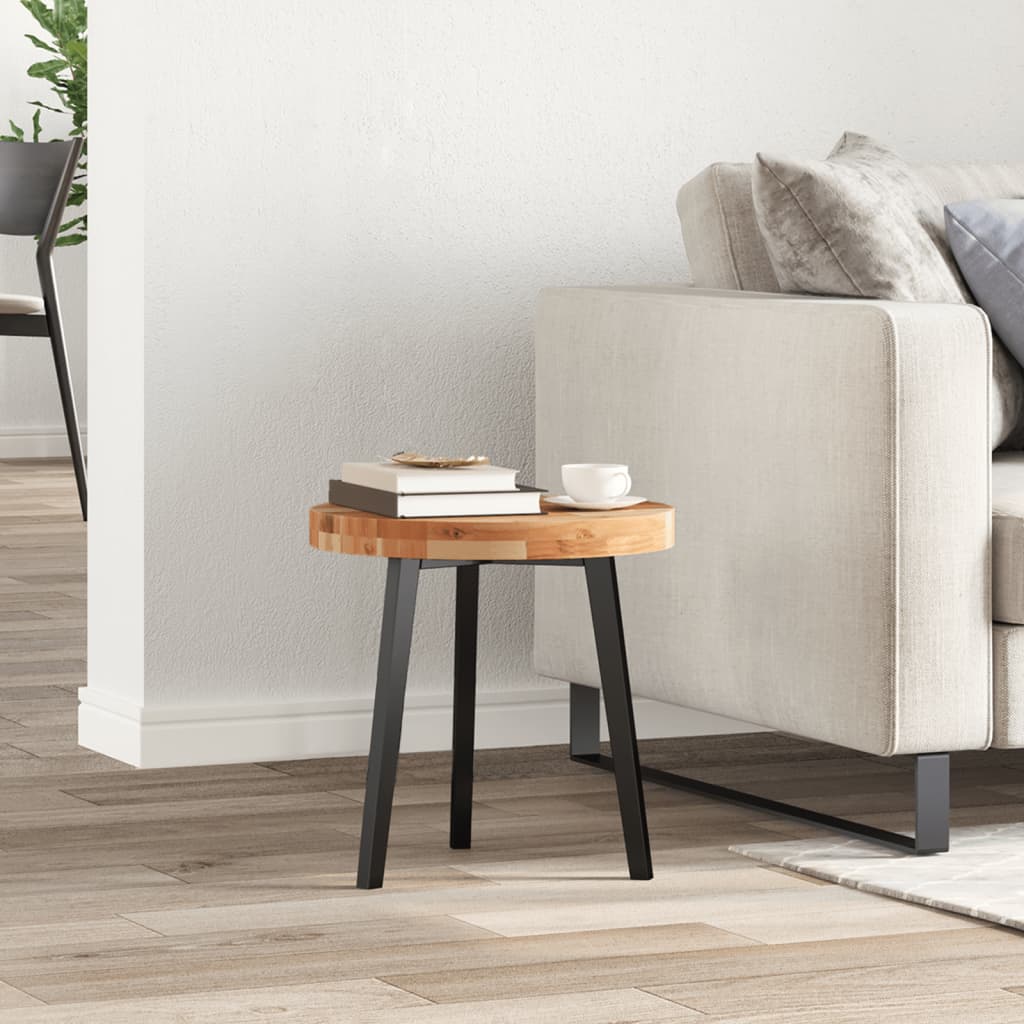 Tischplatte Rund Ø40x2 cm Massivholz Akazie