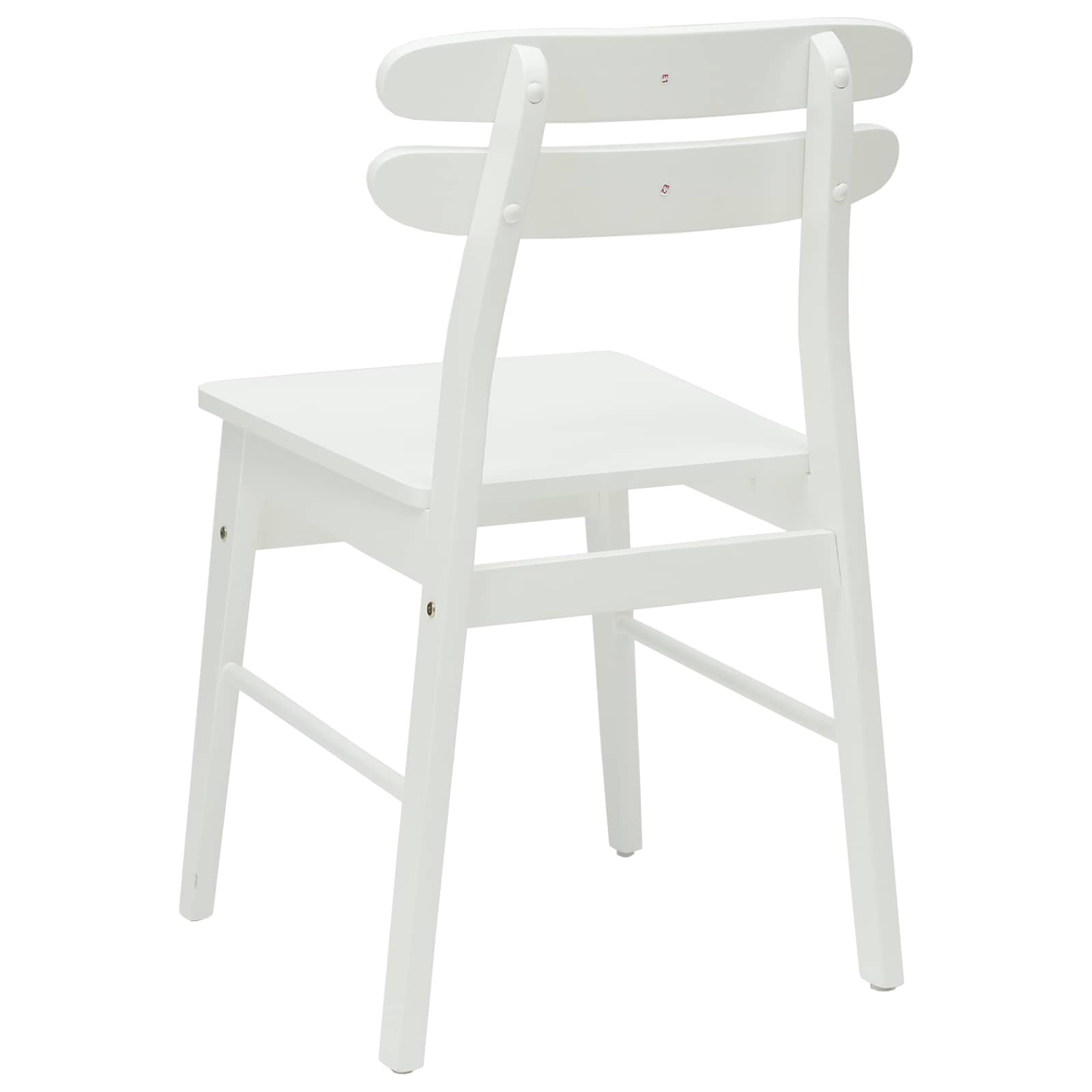 Esszimmerstuhl 2 pcs Hellbraun und hell Massives Gummiholz