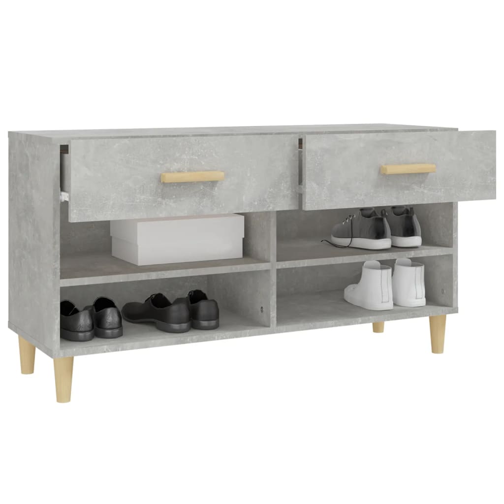 Schuhschrank Weiß 102x35x55 cm Holzwerkstoff