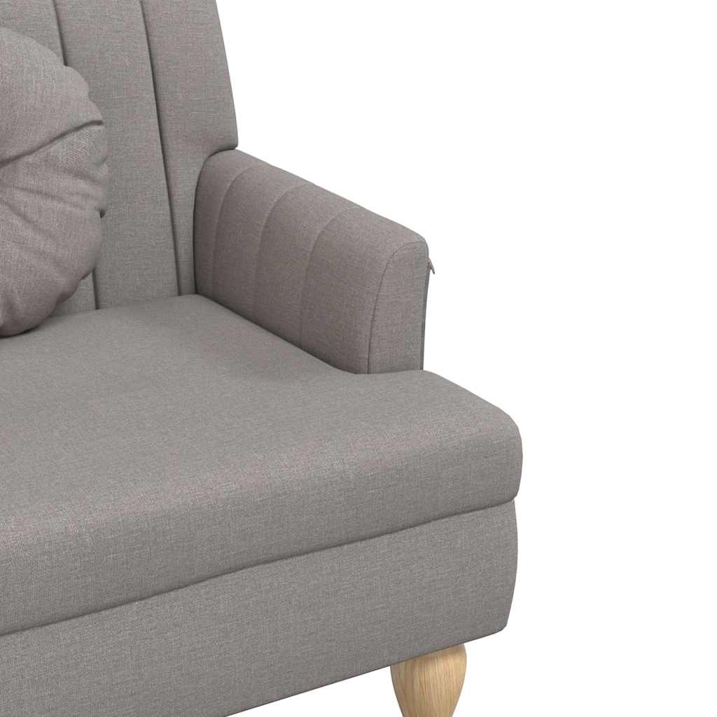 Sitzbank mit Kissen Dunkelgrau 113x64,5x75,5 cm Stoff