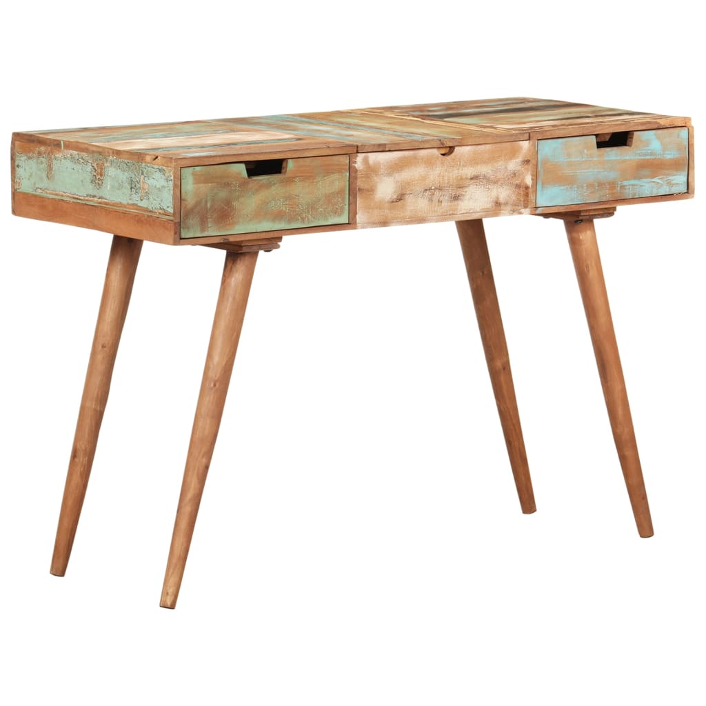 Schminktisch mit Spiegel 112x45x76 cm Akazie Massivholz