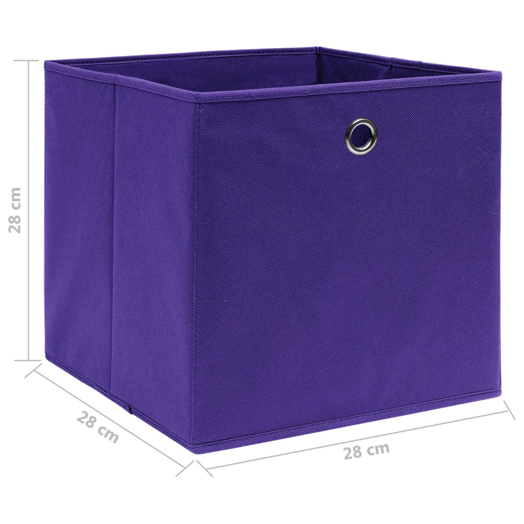 Aufbewahrungsboxen mit Deckeln 10 Stk. 28x28x28 cm Schwarz