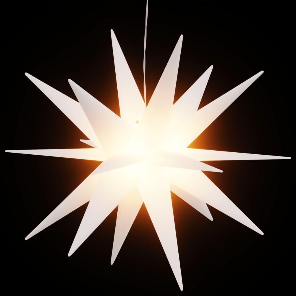 LED-Weihnachtssterne 3 Stk. Faltbar Weiß 57 cm