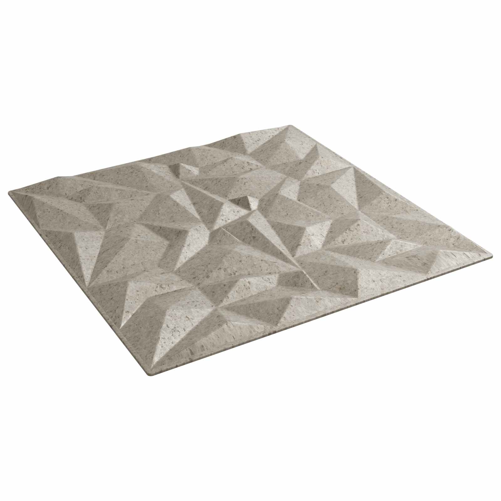 Wandpaneele 12 pcs Diamant Weiß 50 x 50 cm XPS Schaum