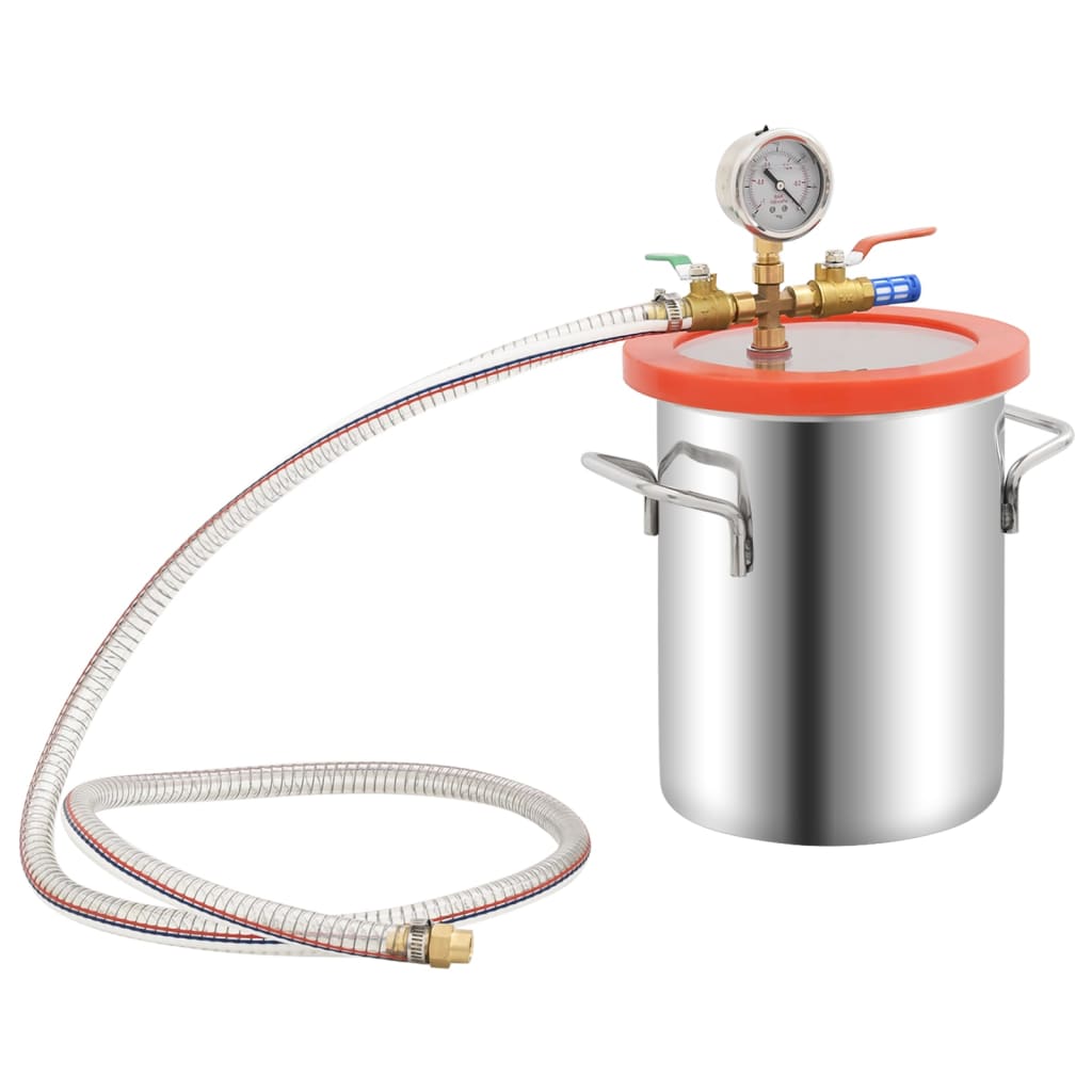 Vakuumkammer mit 2-stufiger Pumpe 7,4 L