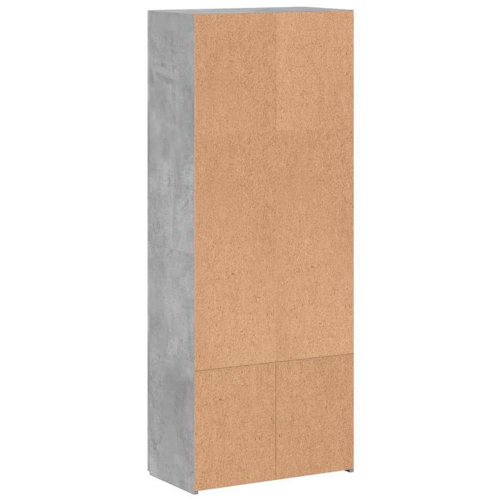 Aktenschrank Weiß 60x32x153 cm Holzwerkstoff