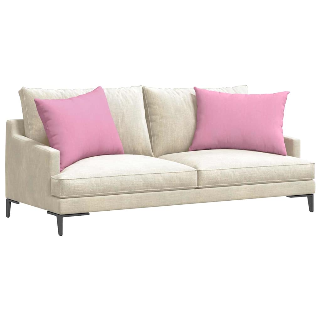 Sofakissen 2 pcs Hellgrau 50 x 30 cm Stoff