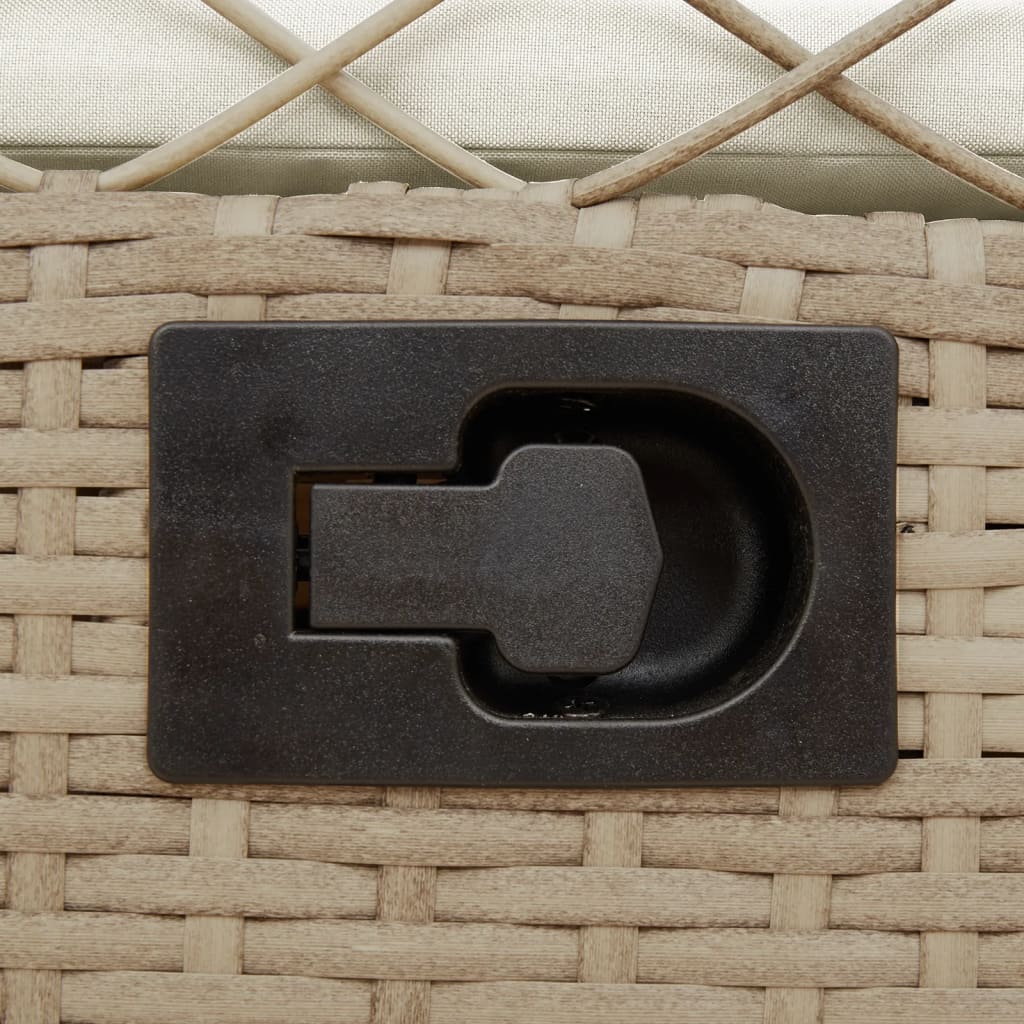 Gartensessel 2 Stk. Verstellbar Schwarz Poly Rattan