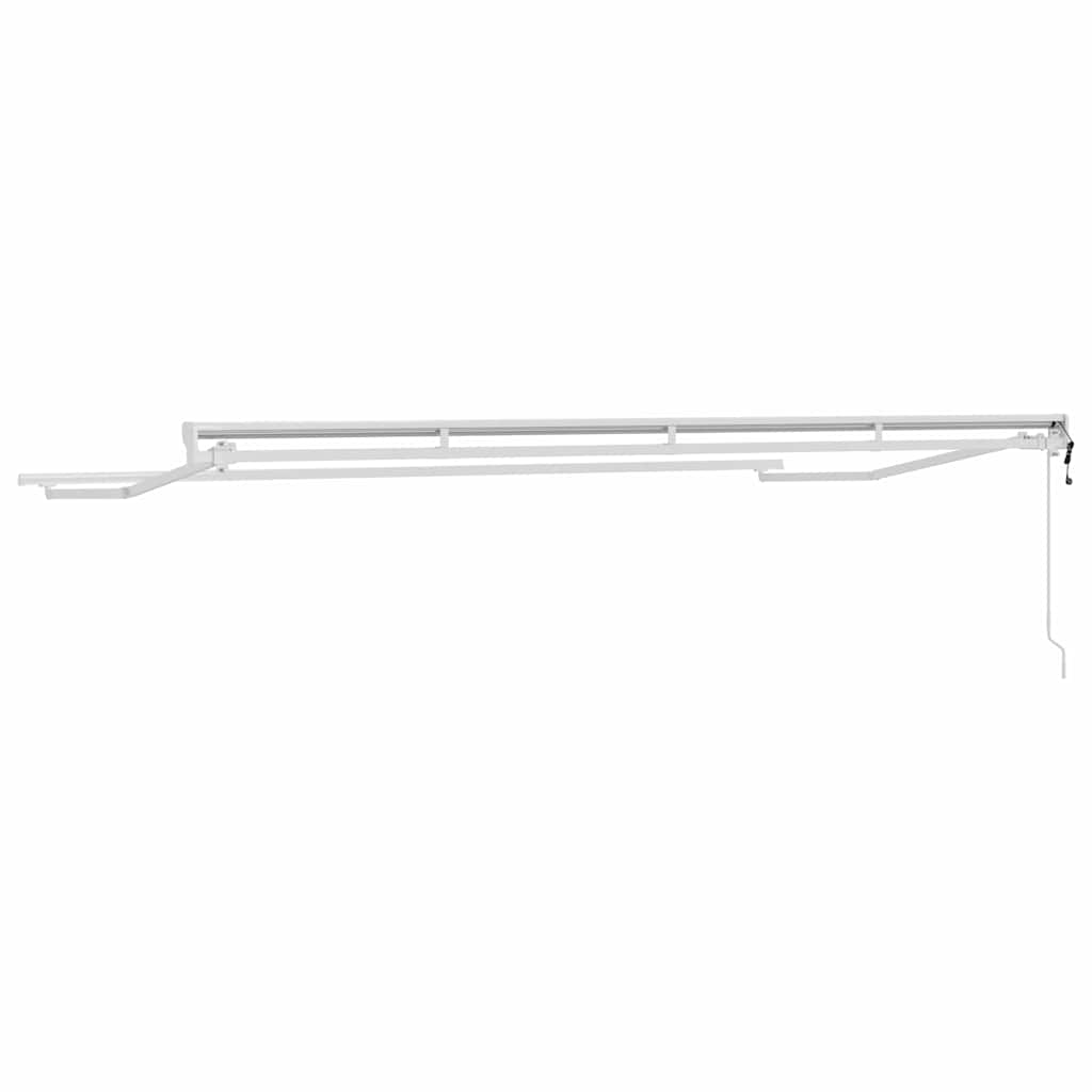 Markisenrahmen Verstellbar Weiß 2,5 x 2 m Stahl