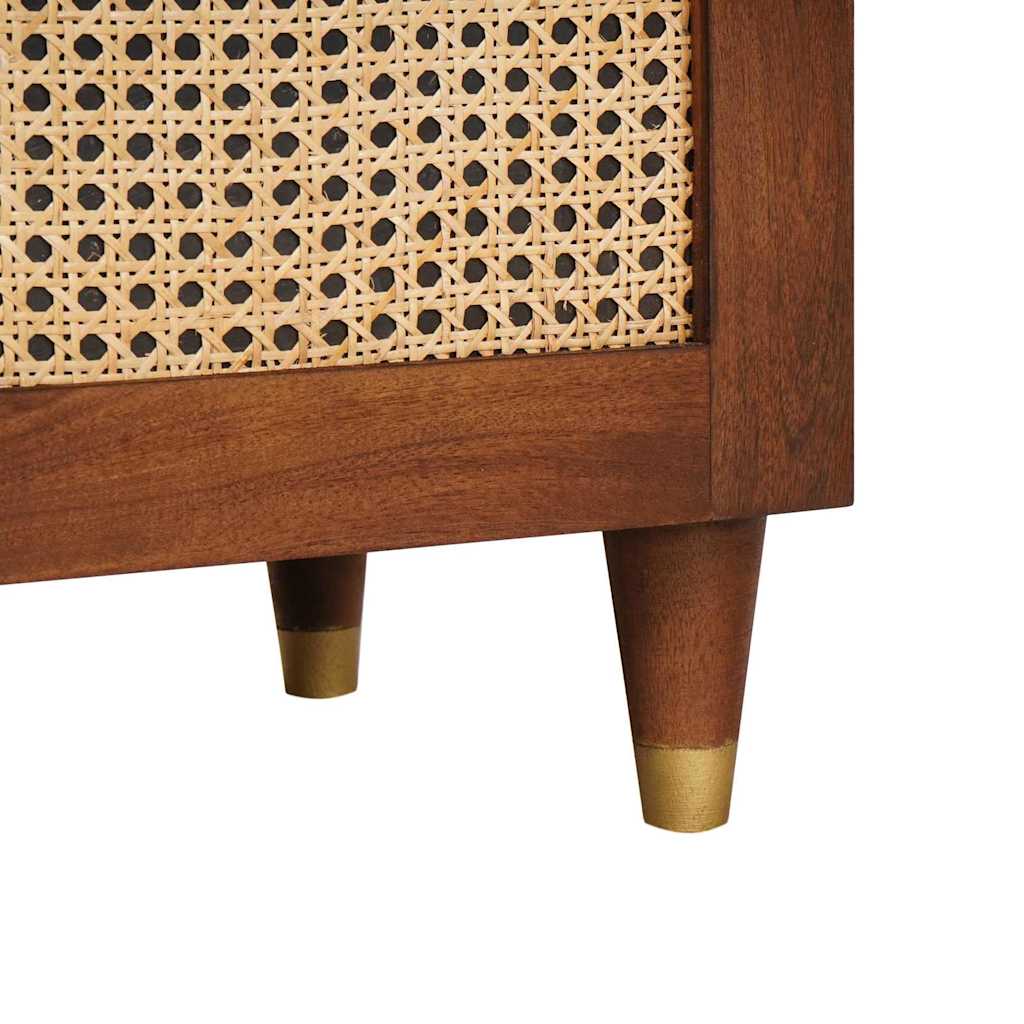 Nachttisch Braun 40 x 33,5 x 46 cm Massivholz Akazie