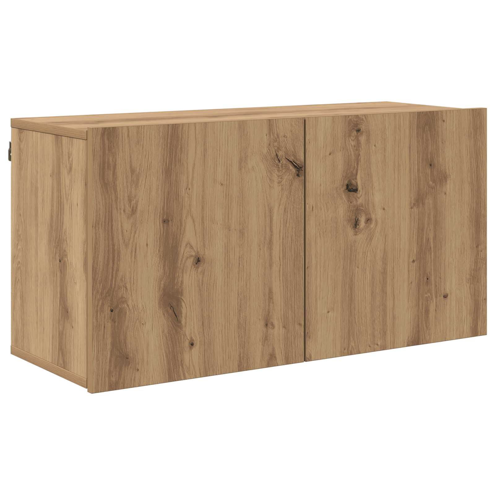 4-tlg. Wohnwand Weiß Holzwerkstoff