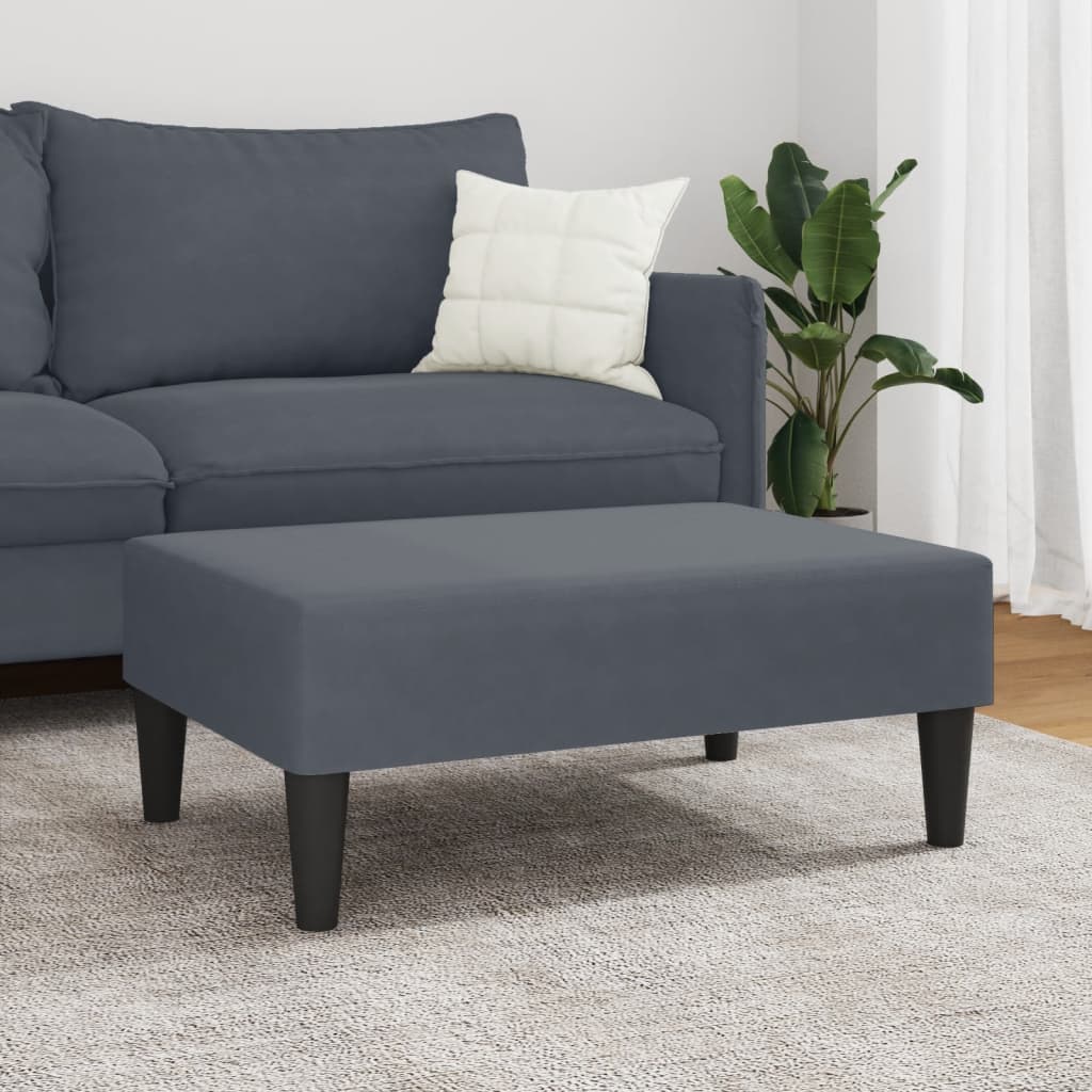 Fußhocker Blau 77x55x31 cm Samt