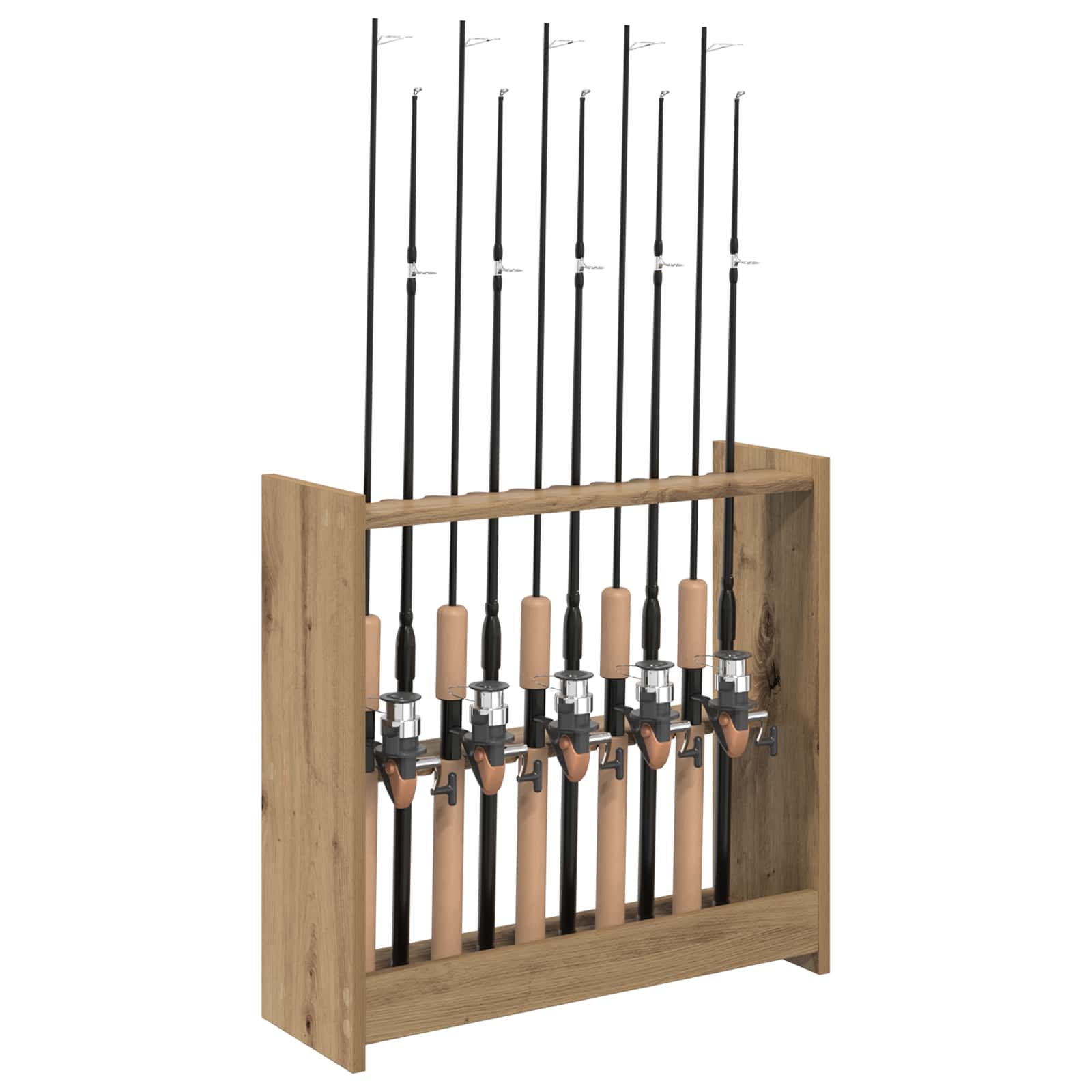 Billardqueue-Ständer Holzwerkstoff 60 x 20 x 57 cm Weiß