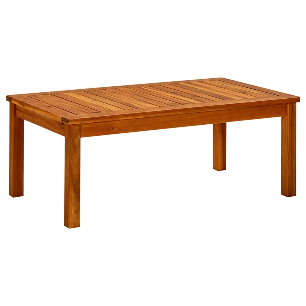 Couchtisch Helles Akazienholz 45 x 45 x 36 cm Massivholz Akazie
