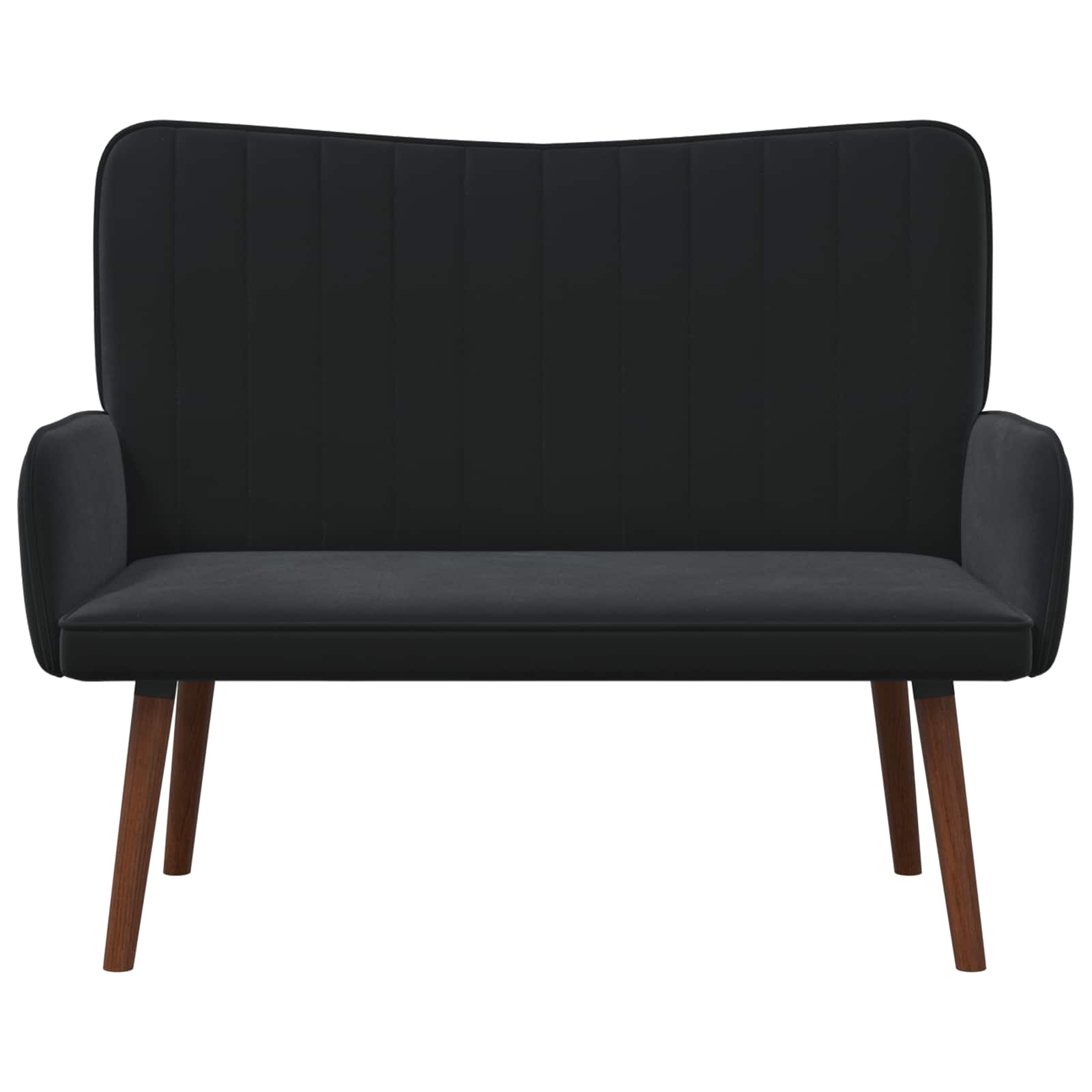2-Sitzer Sofa Hellgrau 115 x 61 x 87 cm Samt (V)