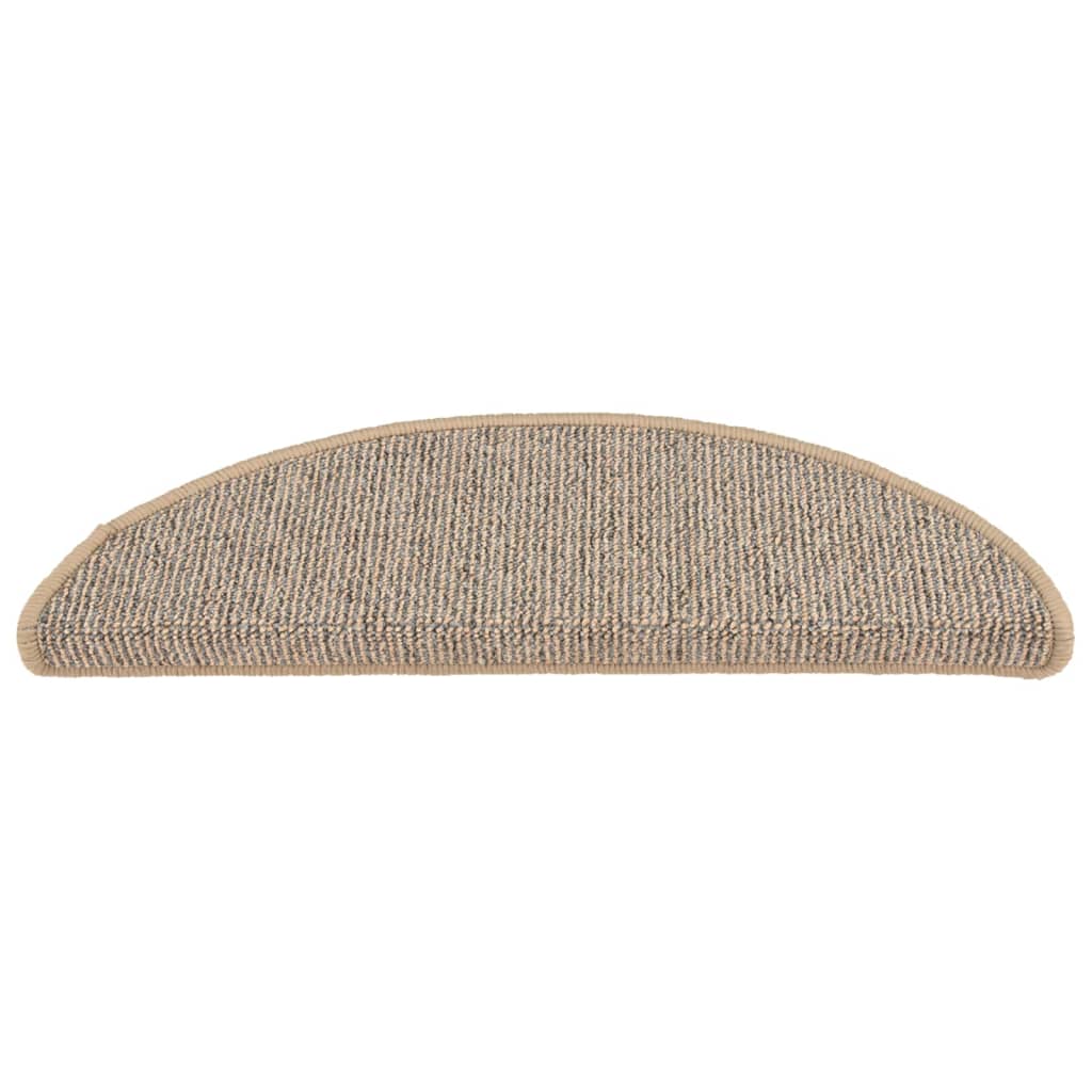 Stufenmatten 15 Stk. 56x17x3 cm Grau Halbrund