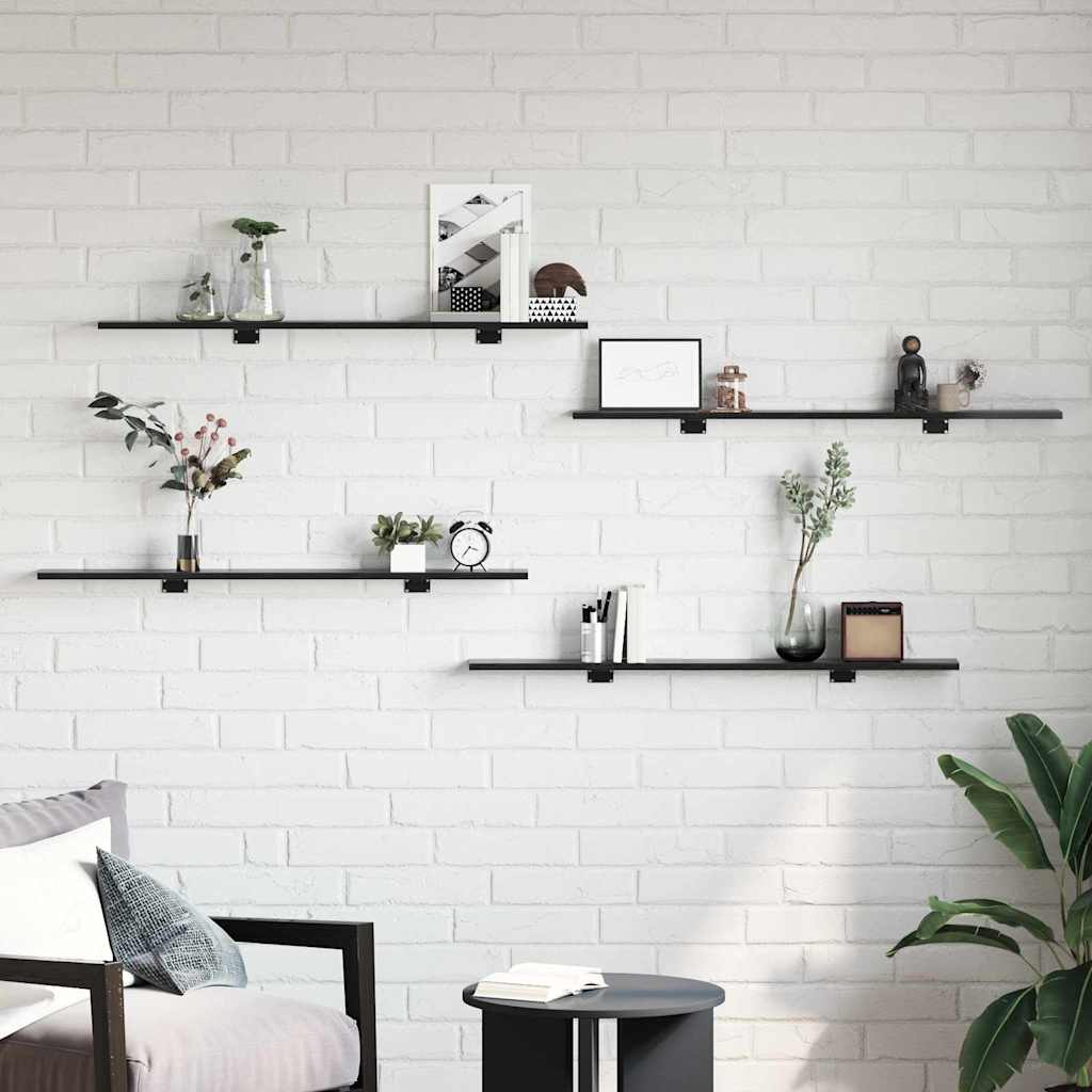 Bücherregal-Bretter 4 Stk. Weiß 40x10x1,5 cm Holzwerkstoff