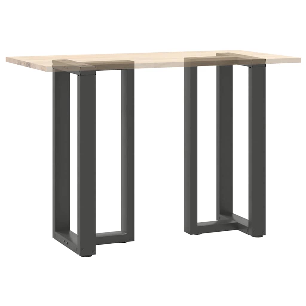Couchtischbeine T-Form 2 Stk. Schwarz 30x25x(30-31) cm Stahl