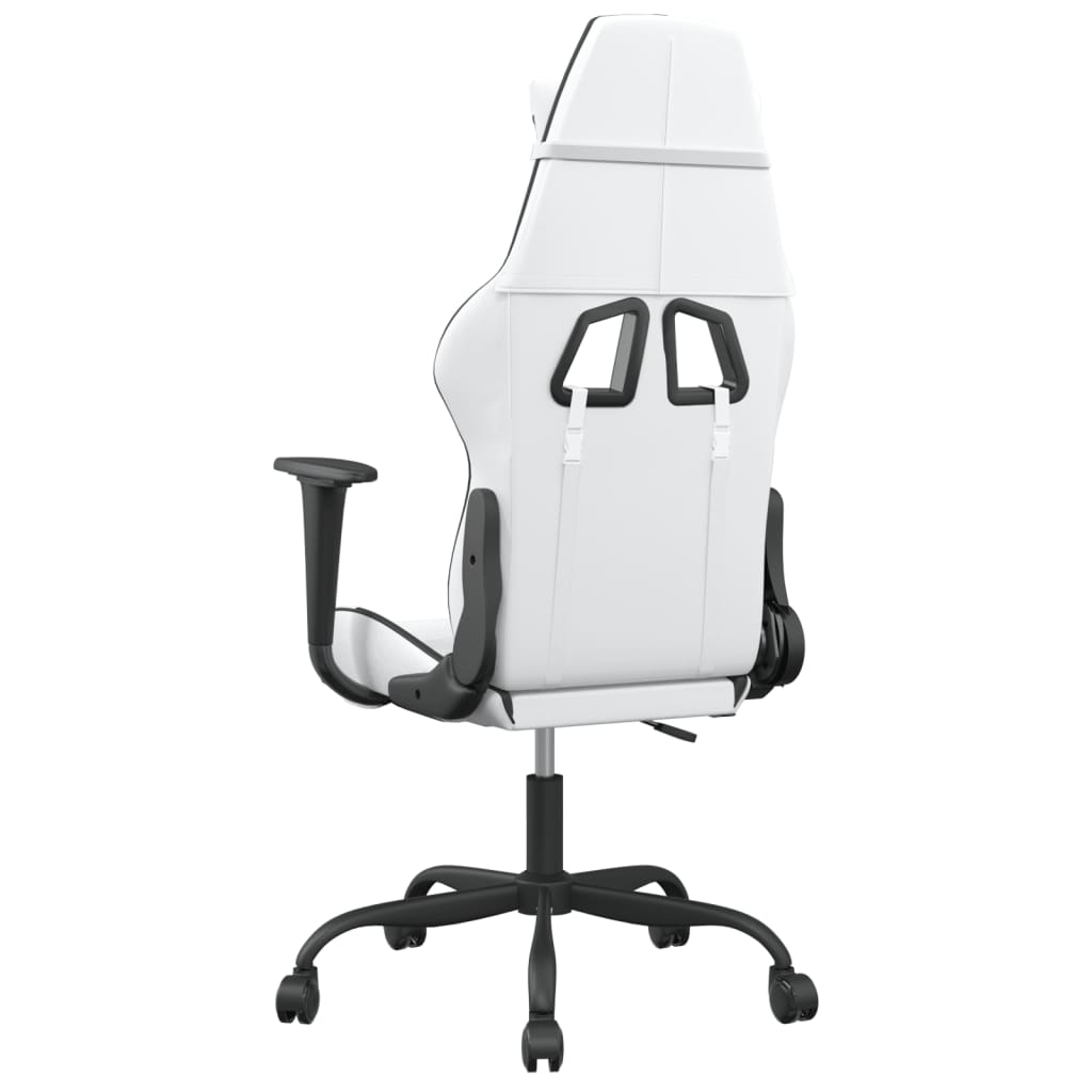 Gaming-Stuhl mit Massagefunktion Schwarz und Rot Kunstleder