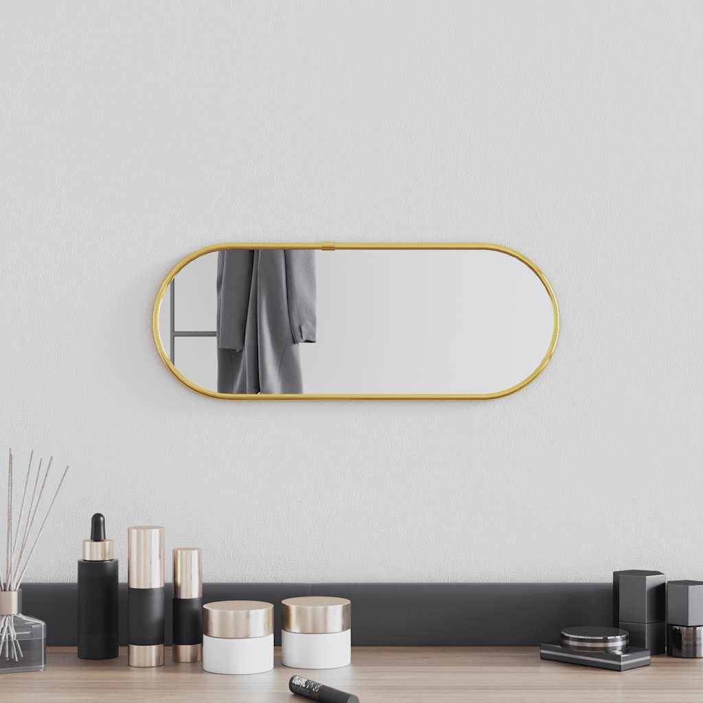 Wandspiegel Silbern 50x20 cm Oval