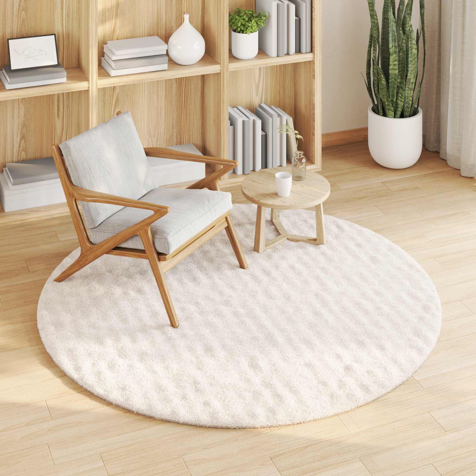 Bereichsteppiche Rechtwinklig SIROLO Creme 150 x 80 cm